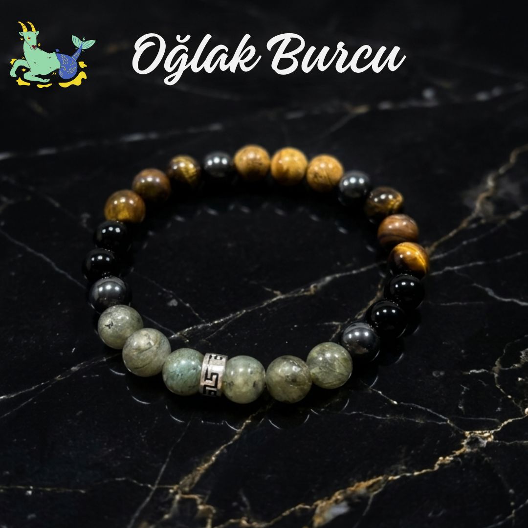 Oğlak Burcu Doğal Taş Bilekliği | Burç Koleksiyonu