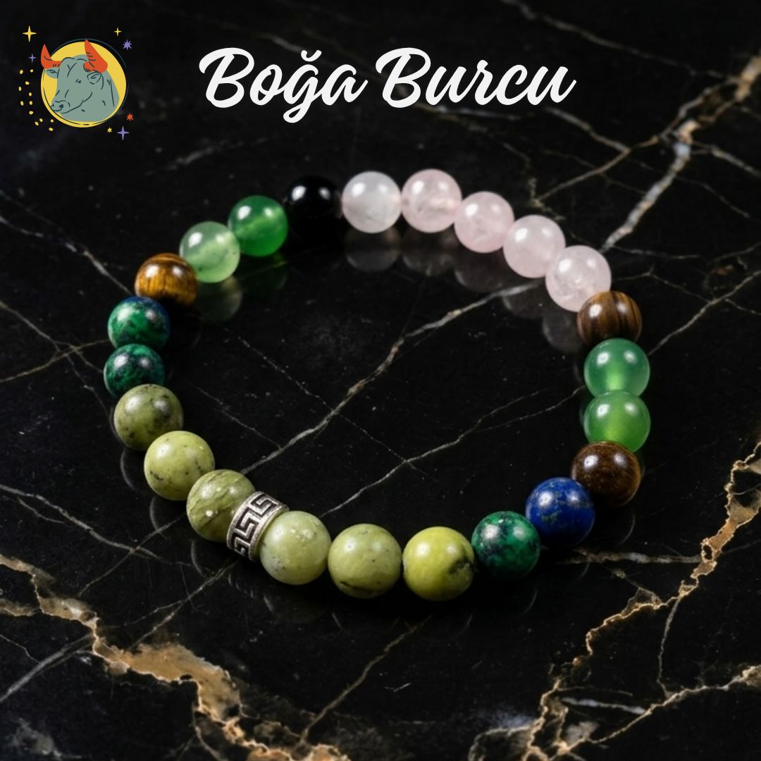 Boğa Burcu Doğal Taş Bilekliği | Burç Koleksiyonu