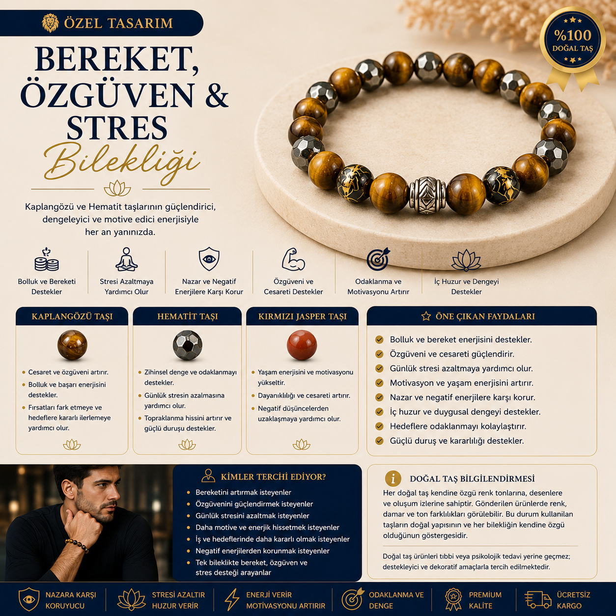 Bereket, Özgüven & Stres Bilekliği