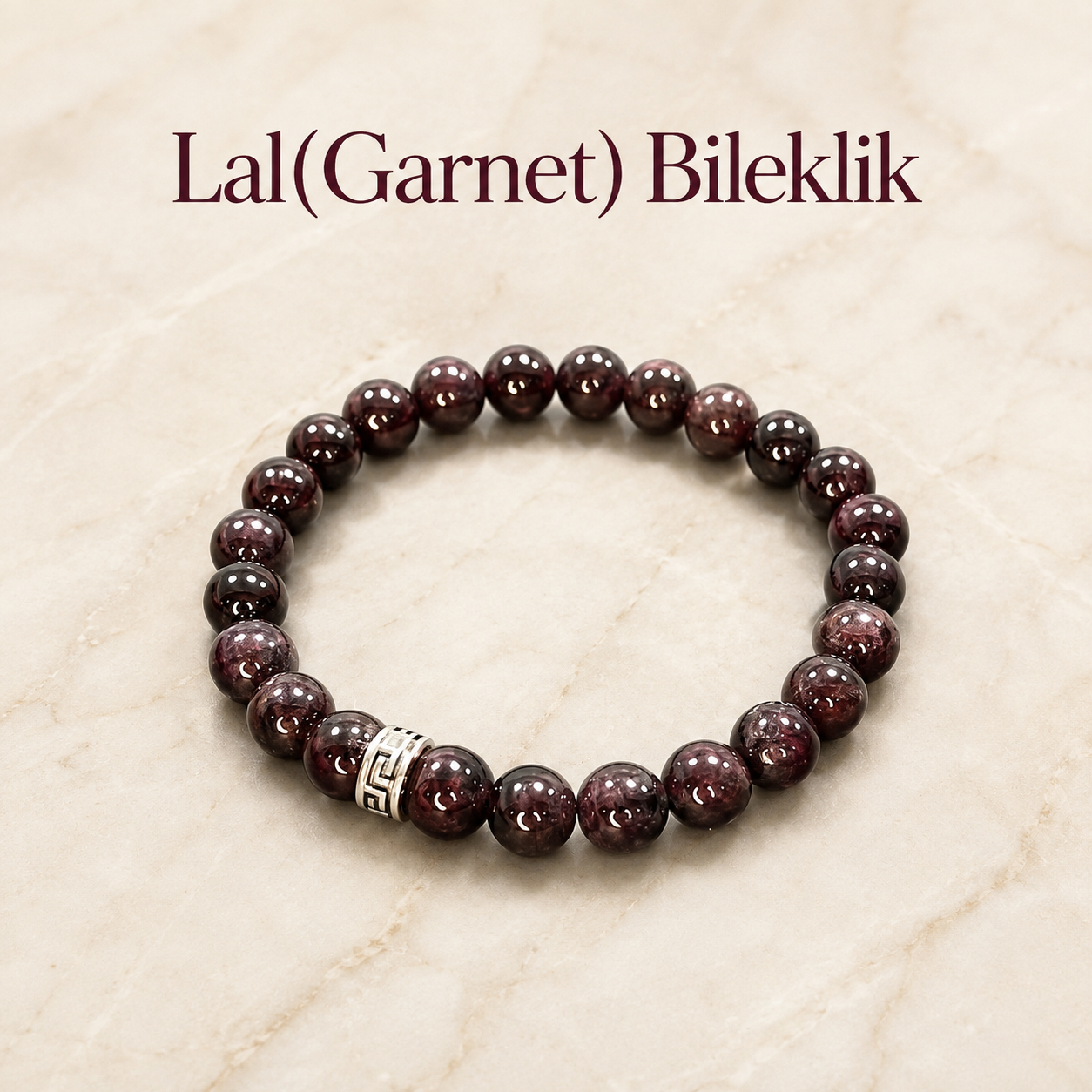 Lal (Garnet) Doğal Taş Bileklik