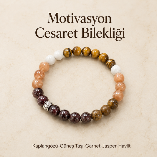 🔥 Cesaret & Motivasyon Bilekliği 🔥