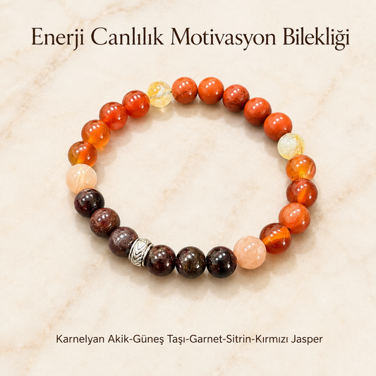 ⚡ Enerji, Canlılık & Motivasyon Bilekliği ⚡