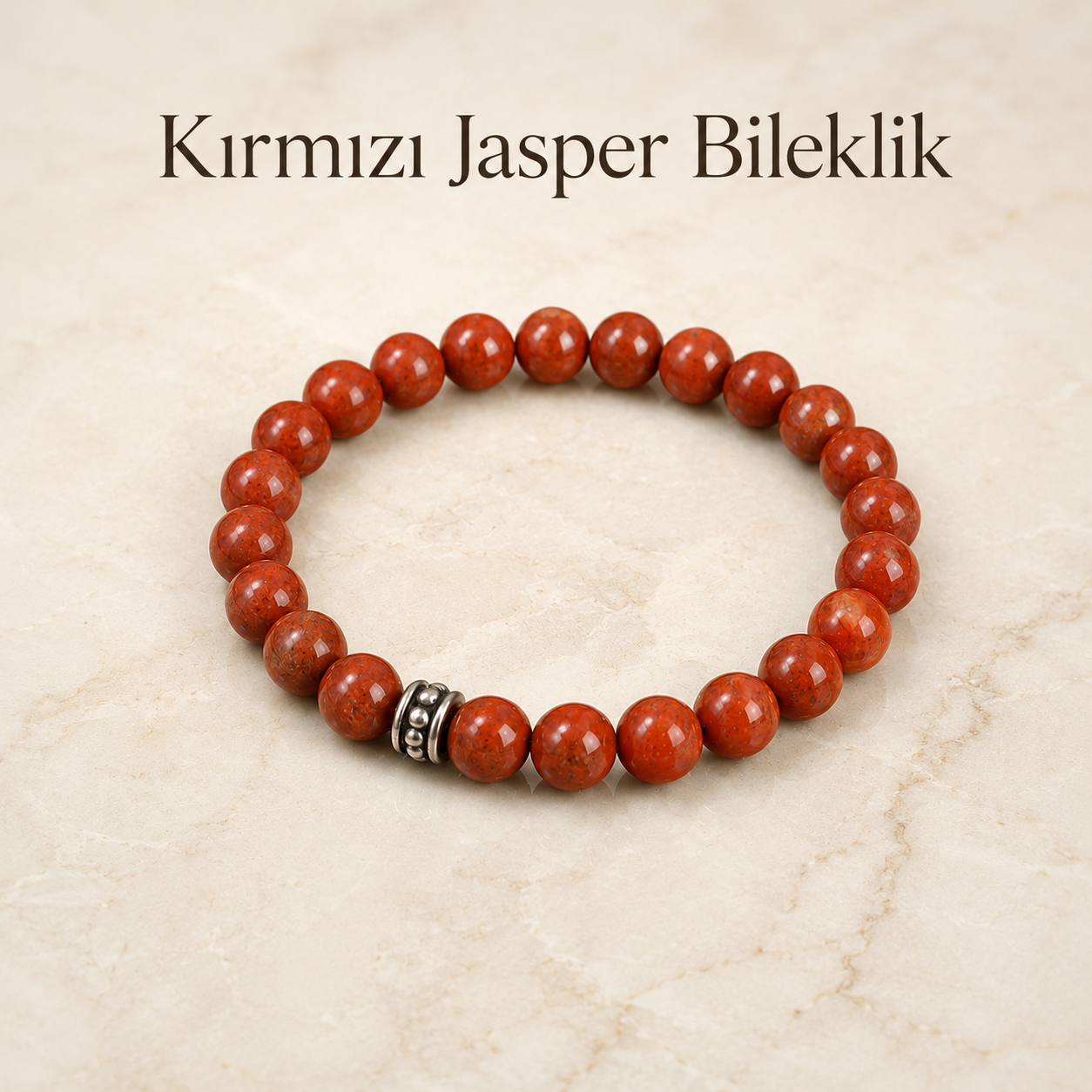 Kırmızı Jasper Taşı Doğal Taş Bileklik