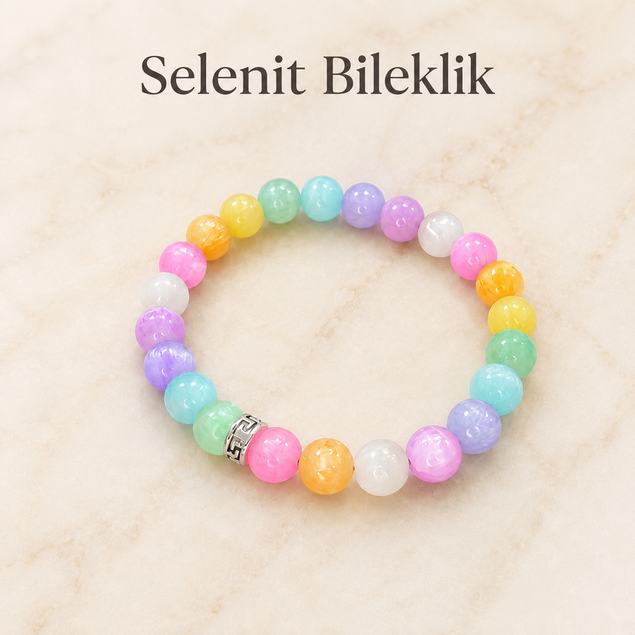 Selenit Doğal Taş Bileklik