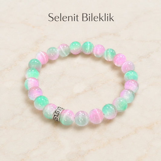 Selenit Doğal Taş Bileklik