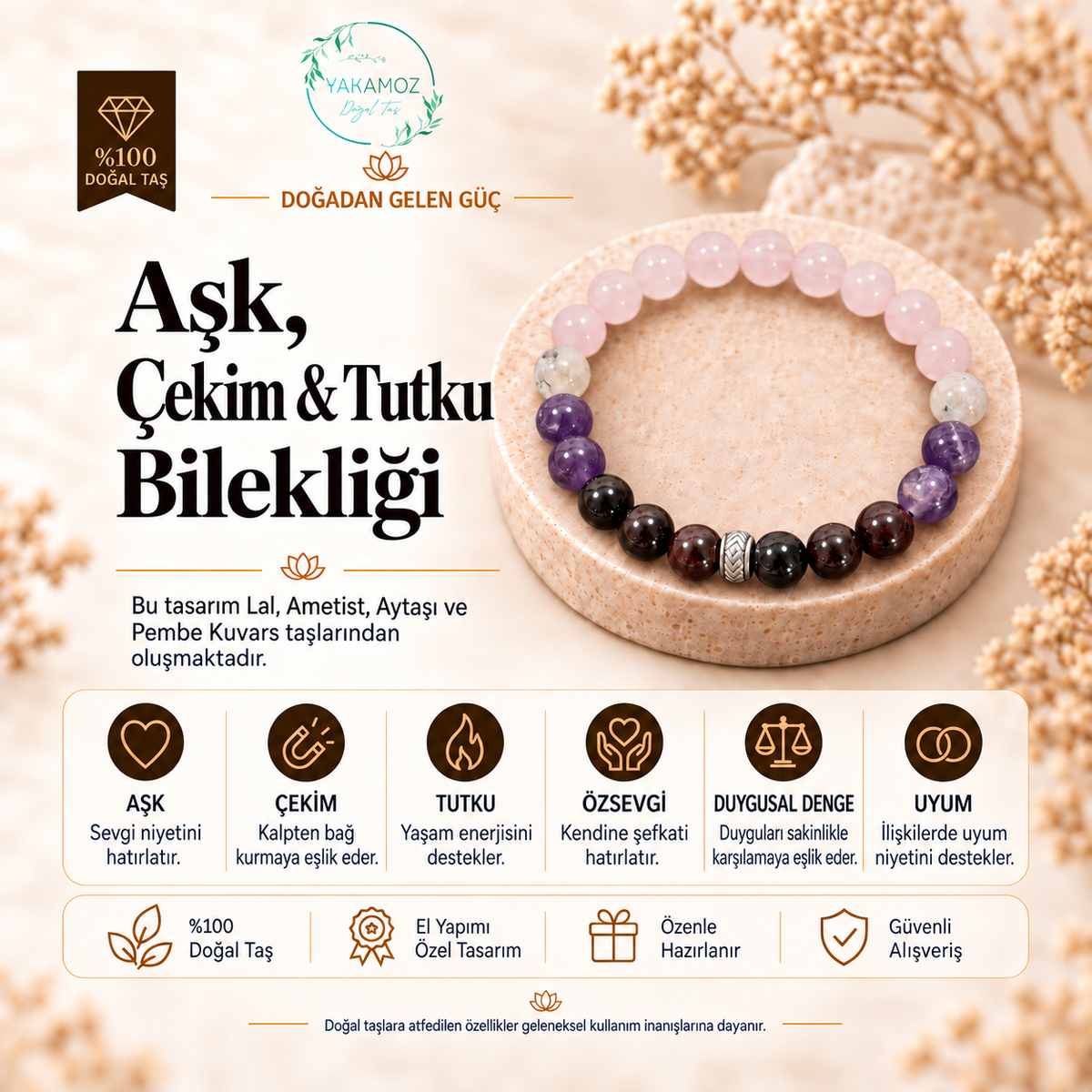 AŞK, ÇEKİM & TUTKU BİLEKLİĞİ