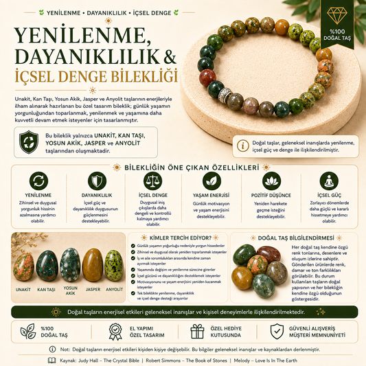 🌿 Yenilenme & İçsel Denge Bilekliği 🌿