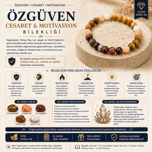 🔥 Cesaret & Motivasyon Bilekliği 🔥