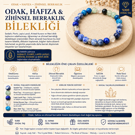 🧠 Odak, Hafıza & Zihinsel Berraklık Bilekliği 🧠