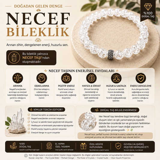 Necef Taşı Doğal Taş Bileklik