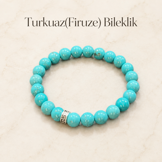 Turkuaz (Firuze) Doğal Taş Bileklik