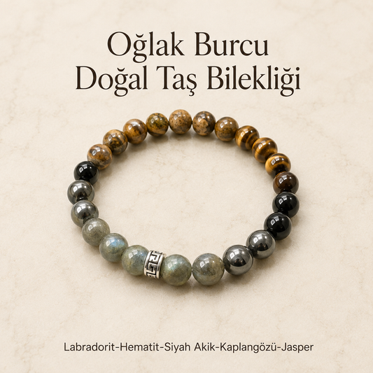 Oğlak Burcu Doğal Taş Bilekliği | Burç Koleksiyonu