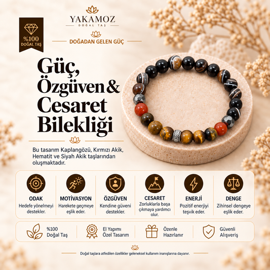 GÜÇ, ÖZGÜVEN & CESARET BİLEKLİĞİ