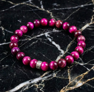 Kaplangözü Doğal Taş Bileklik (Pembe)