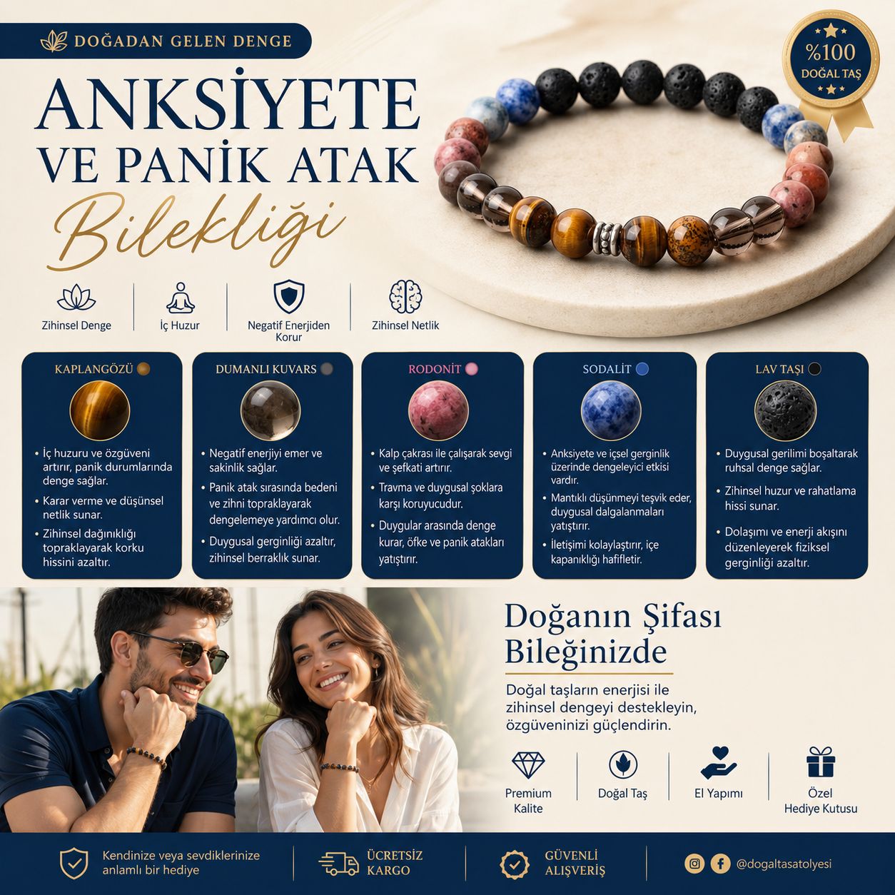 Anksiyete ve Panik Atak Bilekliği