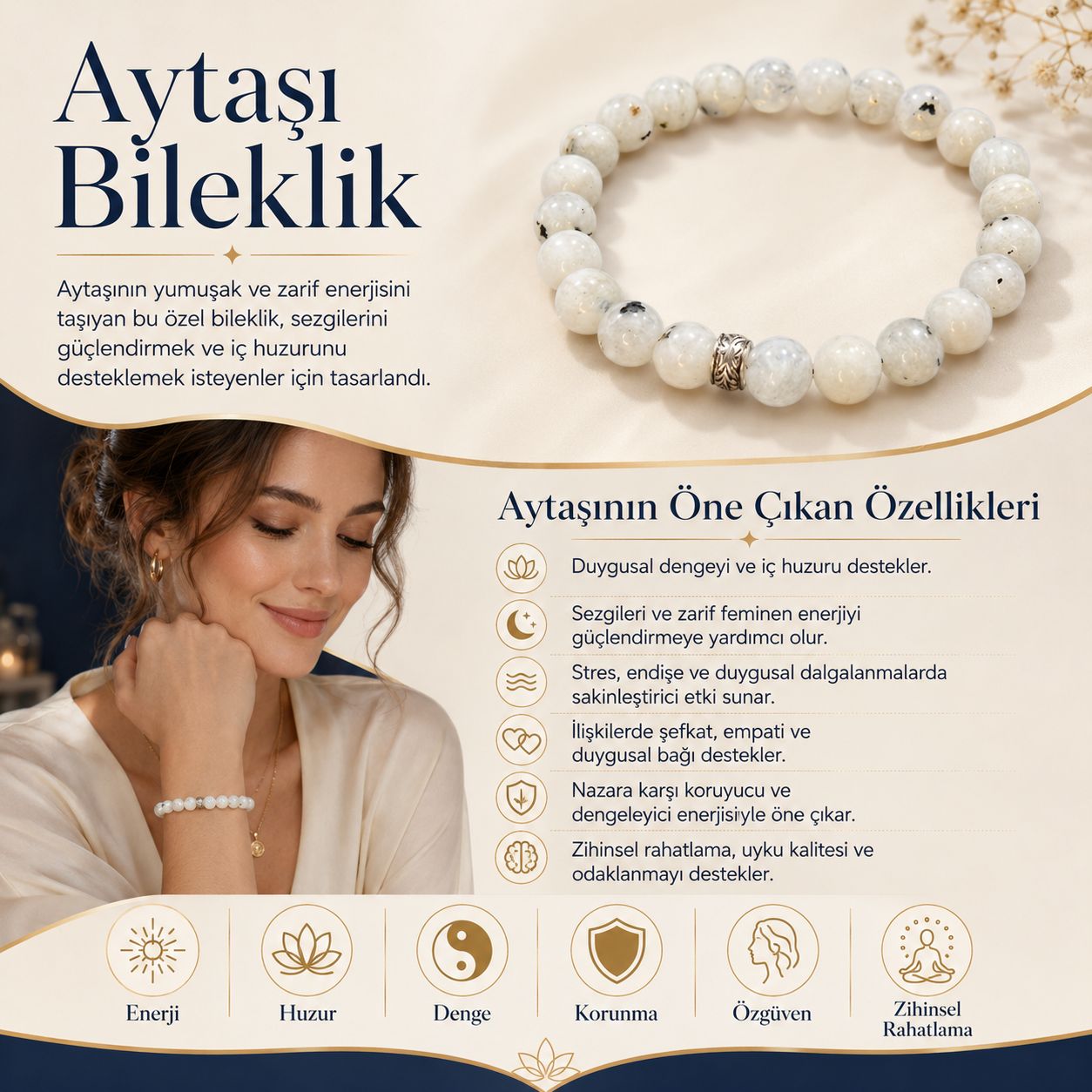 Aytaşı Doğal Taş Bileklik