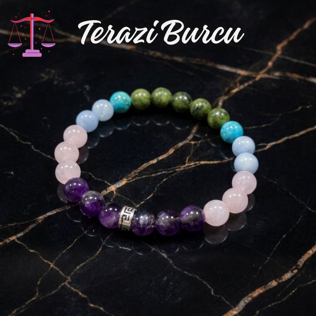 Terazi Burcu Doğal Taş Bilekliği | Burç Koleksiyonu